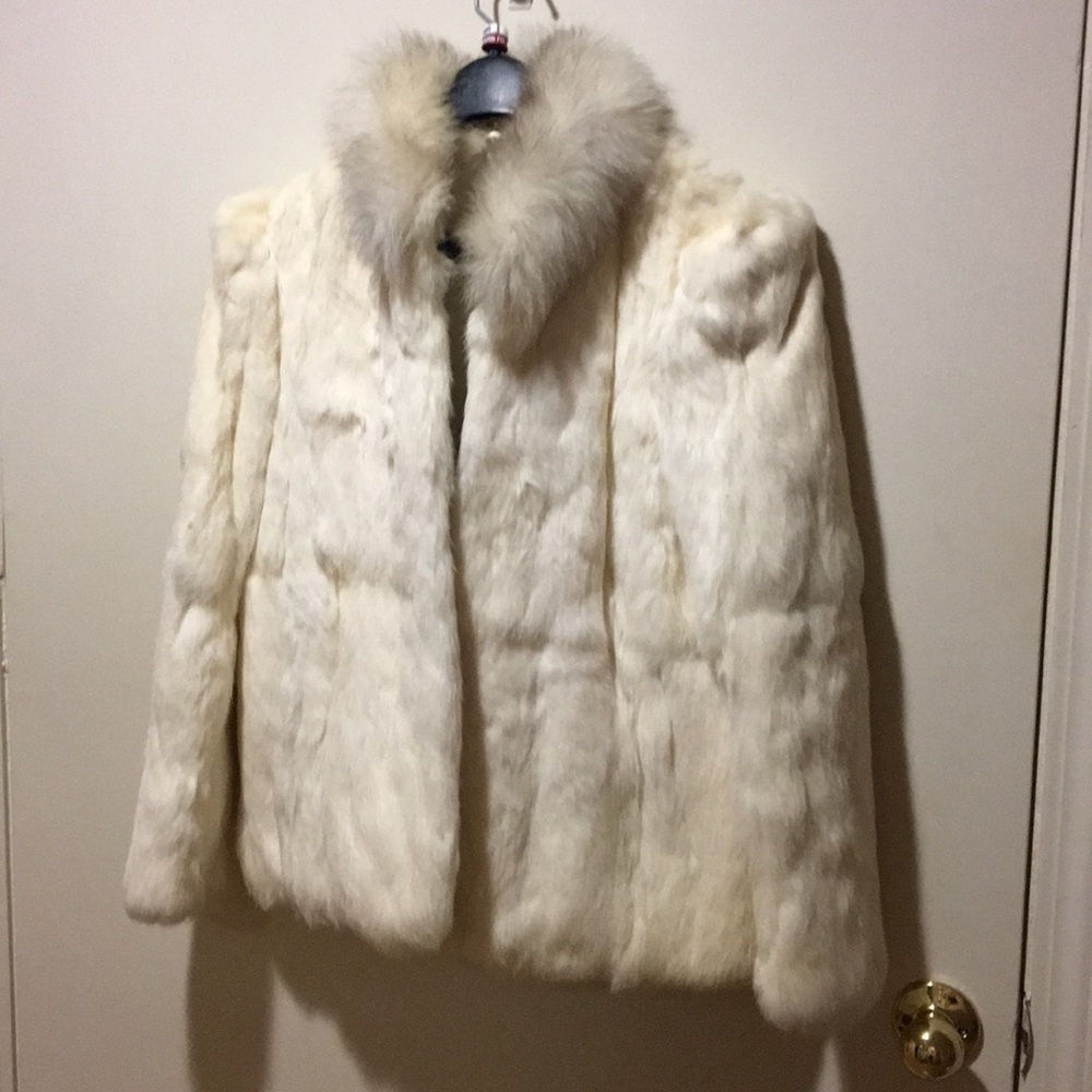 White Rabbit Fur Coat